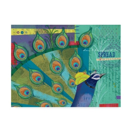 Holli Conger 'Peacocks 4' Canvas Art,35x47